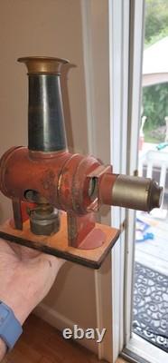 Antique Vintage Wiener Flachbrenner Magic Lantern Projector With SLIDES