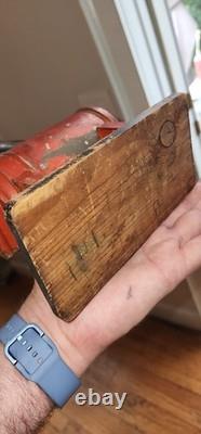 Antique Vintage Wiener Flachbrenner Magic Lantern Projector With SLIDES