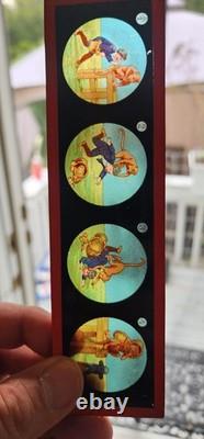 Antique Vintage Wiener Flachbrenner Magic Lantern Projector With SLIDES