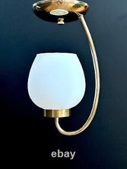 Antique/Vtg 1950's-60's MCM Art Deco Nouveau Lantern Ceiling Light/Lamp Fixture