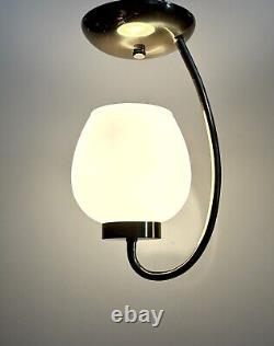 Antique/Vtg 1950's-60's MCM Art Deco Nouveau Lantern Ceiling Light/Lamp Fixture