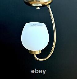 Antique/Vtg 1950's-60's MCM Art Deco Nouveau Lantern Ceiling Light/Lamp Fixture