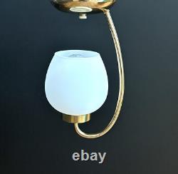 Antique/Vtg 1950's-60's MCM Art Deco Nouveau Lantern Ceiling Light/Lamp Fixture
