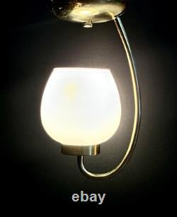 Antique/Vtg 1950's-60's MCM Art Deco Nouveau Lantern Ceiling Light/Lamp Fixture