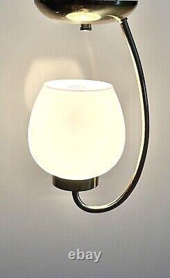Antique/Vtg 1950's-60's MCM Art Deco Nouveau Lantern Ceiling Light/Lamp Fixture