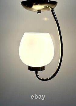 Antique/Vtg 1950's-60's MCM Art Deco Nouveau Lantern Ceiling Light/Lamp Fixture