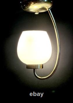Antique/Vtg 1950's-60's MCM Art Deco Nouveau Lantern Ceiling Light/Lamp Fixture
