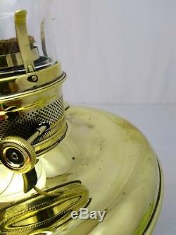 Antique Vtg Aladdin Style Brass Kerosene Parlor Lamp Oil Hurricane Lantern Light