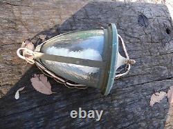 Antique Vtg Arts & Crafts Porch Light Sconce Lantern Outside Exterior Fixture