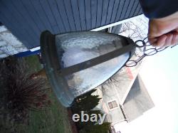 Antique Vtg Arts & Crafts Porch Light Sconce Lantern Outside Exterior Fixture