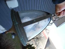 Antique Vtg Arts & Crafts Porch Light Sconce Lantern Outside Exterior Fixture