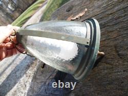 Antique Vtg Arts & Crafts Porch Light Sconce Lantern Outside Exterior Fixture