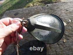 Antique Vtg Arts & Crafts Porch Light Sconce Lantern Outside Exterior Fixture