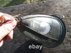 Antique Vtg Arts & Crafts Porch Light Sconce Lantern Outside Exterior Fixture