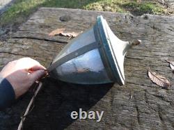 Antique Vtg Arts & Crafts Porch Light Sconce Lantern Outside Exterior Fixture