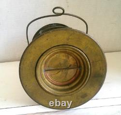 Antique WW 1 Perko Ship's Brass Marine Lantern