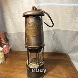 Antique Wolf Safety Miner's Lantern W. M. Morris Sheffield