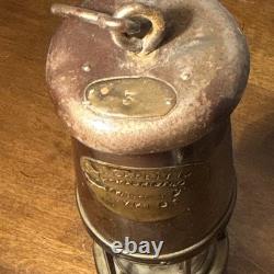 Antique Wolf Safety Miner's Lantern W. M. Morris Sheffield