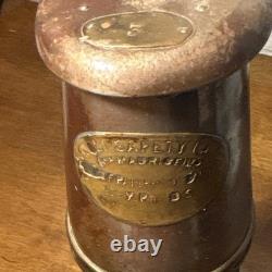 Antique Wolf Safety Miner's Lantern W. M. Morris Sheffield