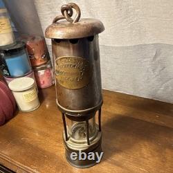 Antique Wolf Safety Miner's Lantern W. M. Morris Sheffield