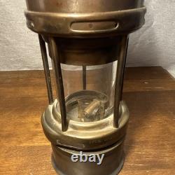 Antique Wolf Safety Miner's Lantern W. M. Morris Sheffield