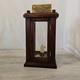Antique Wooden, Brass, & Glass Candle Lantern Barn Light Quality Craftsmanship