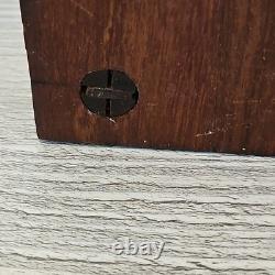 Antique Wooden, Brass, & Glass Candle Lantern Barn Light Quality Craftsmanship