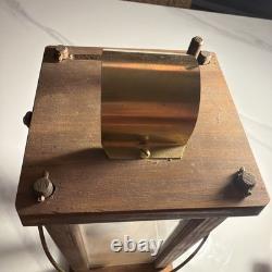 Antique Wooden Glass Lantern- Estate Sale Find from Historic Colonial Home