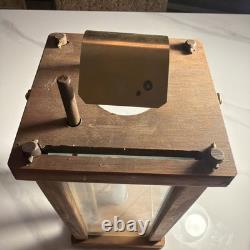 Antique Wooden Glass Lantern- Estate Sale Find from Historic Colonial Home