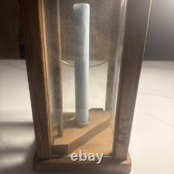 Antique Wooden Glass Lantern- Estate Sale Find from Historic Colonial Home