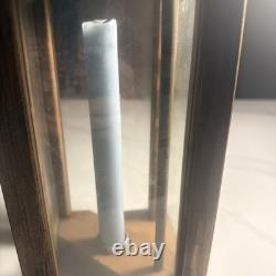 Antique Wooden Glass Lantern- Estate Sale Find from Historic Colonial Home