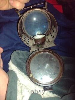Antique candle lamp with mirror backing