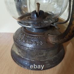 Antique kerosene lantern FEUERHAND 423 Germany glass Ditmar and safety grille
