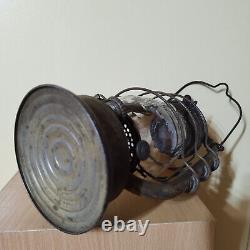 Antique kerosene lantern FEUERHAND 423 Germany glass Ditmar and safety grille