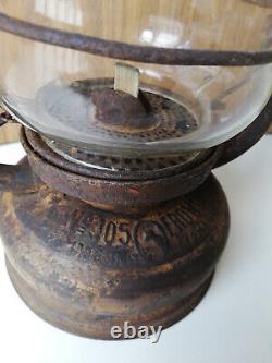 Antique kerosene lantern FROWO 105 Germany glass Feuerhand