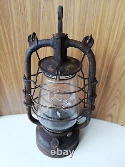 Antique kerosene lantern FROWO 105 Germany glass Feuerhand