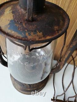 Antique kerosene lantern FROWO 105 Germany glass Feuerhand