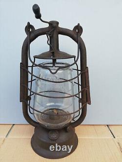 Antique kerosene lantern FROWO 420 Germany original glass Old Retro lamp