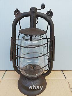 Antique kerosene lantern FROWO 420 Germany original glass Old Retro lamp