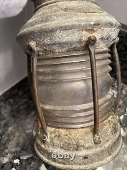 Antique light, Marine Lantern, Perkins, Perkins Lantern, Vintage oil Lamp