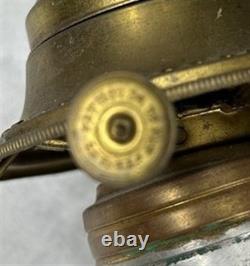 Antique oil lamp lantern tin glass sit, carry, hang utility original 19th c