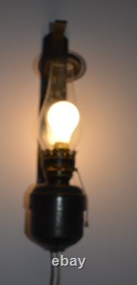 Antique or Vintage Railroad Wall Mount Caboose Lantern Lamp
