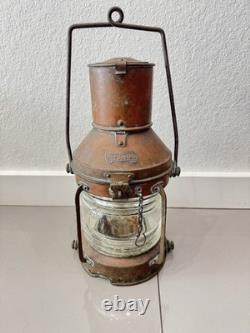 Antique ship anchor oil lantern Lamp Maritime Nautical