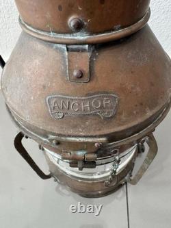 Antique ship anchor oil lantern Lamp Maritime Nautical