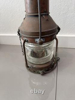 Antique ship anchor oil lantern Lamp Maritime Nautical