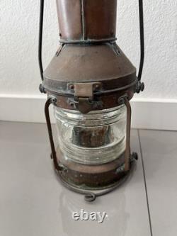 Antique ship anchor oil lantern Lamp Maritime Nautical