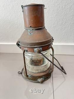 Antique ship anchor oil lantern Lamp Maritime Nautical