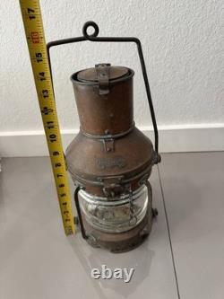 Antique ship anchor oil lantern Lamp Maritime Nautical