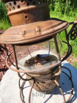 Antique switchman lantern