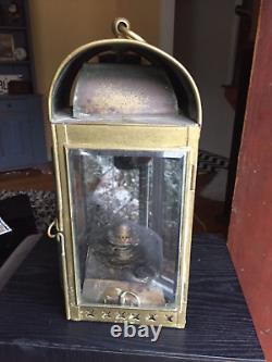 Antique vintage brass ship lantern london william mcgeoch victorian nautical